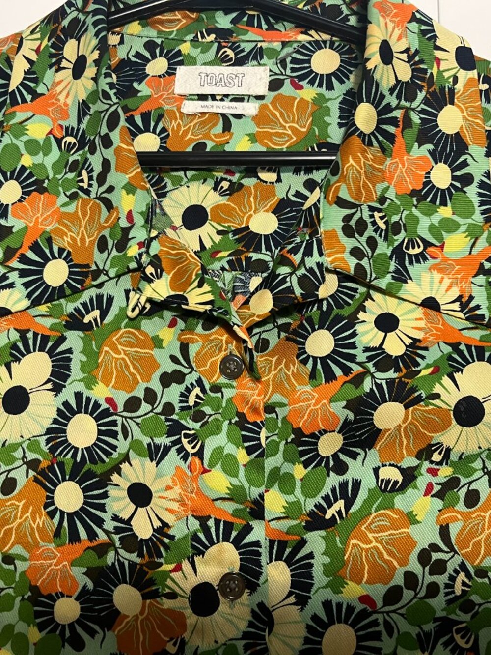 Toast Trailing Nasturtium Print Shirt size 12 (Canadian 8)